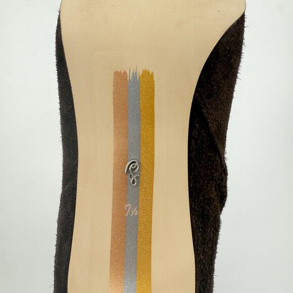 SAM EDELMAN Womens Sylvia Knee High Boots US 7.5 WIDE CALF Brown Suede NIB - Picture 11 of 13